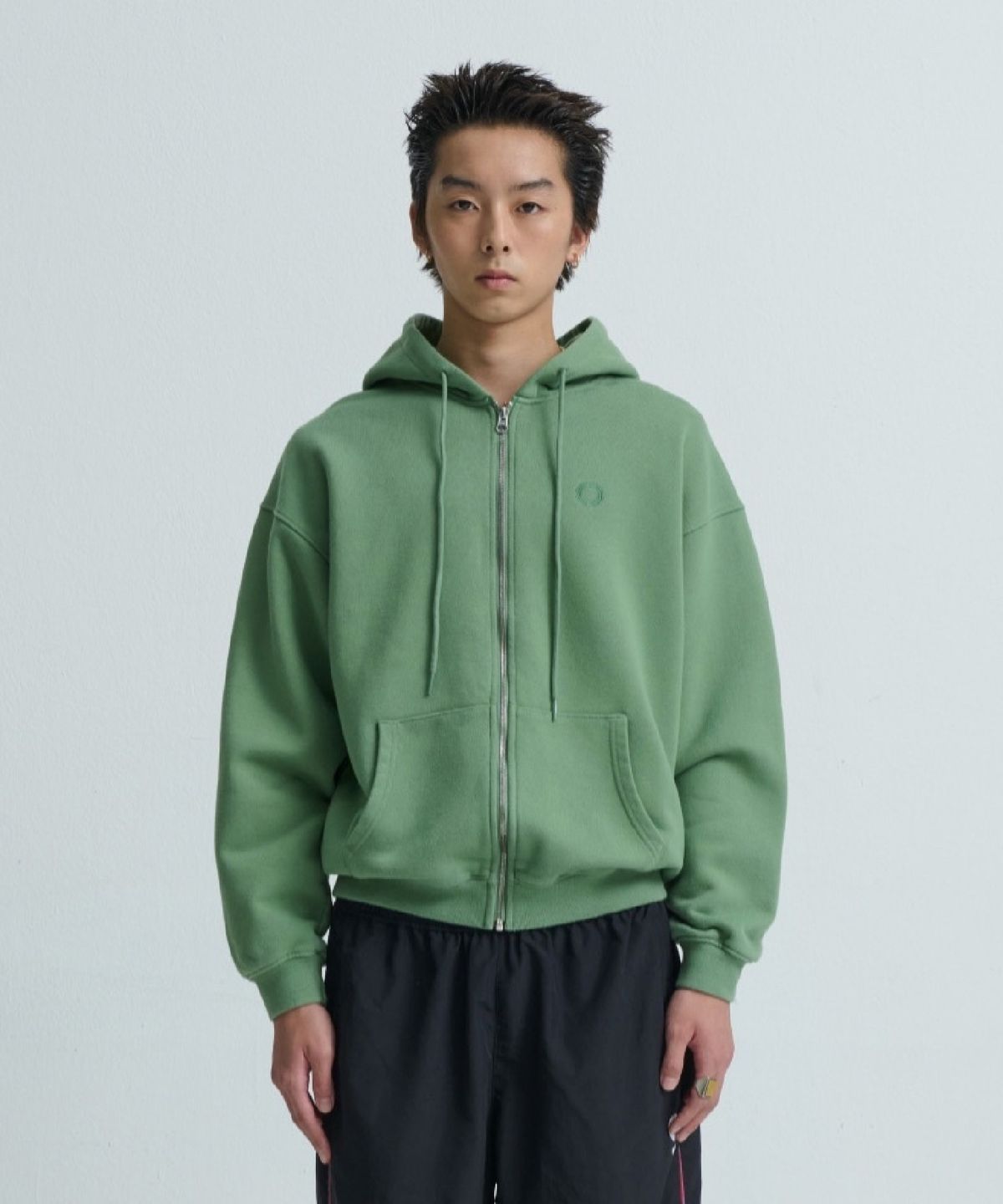 친다운(CHIN DOWN) PYCD ZIP HOODIE (OLIVE)