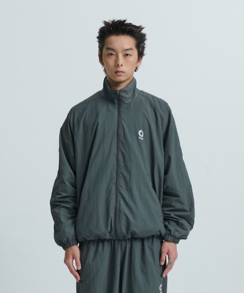 NYLON TRACK JACKET (GRAY)