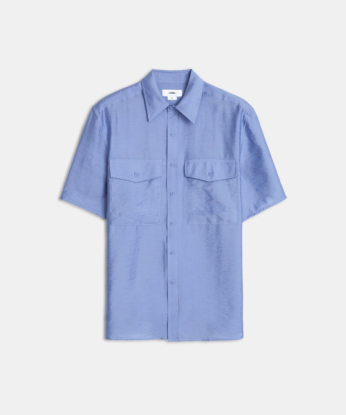 라벨아카이브(LABELARCHIVE) Moor veil twin pocket shirt blue