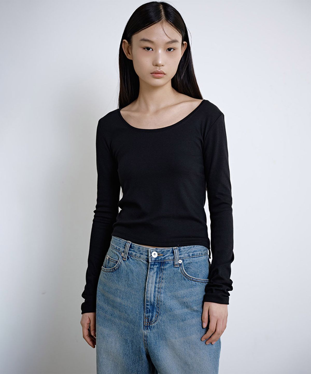 시시브(SISIVE) Two Way T-shirt (Black)