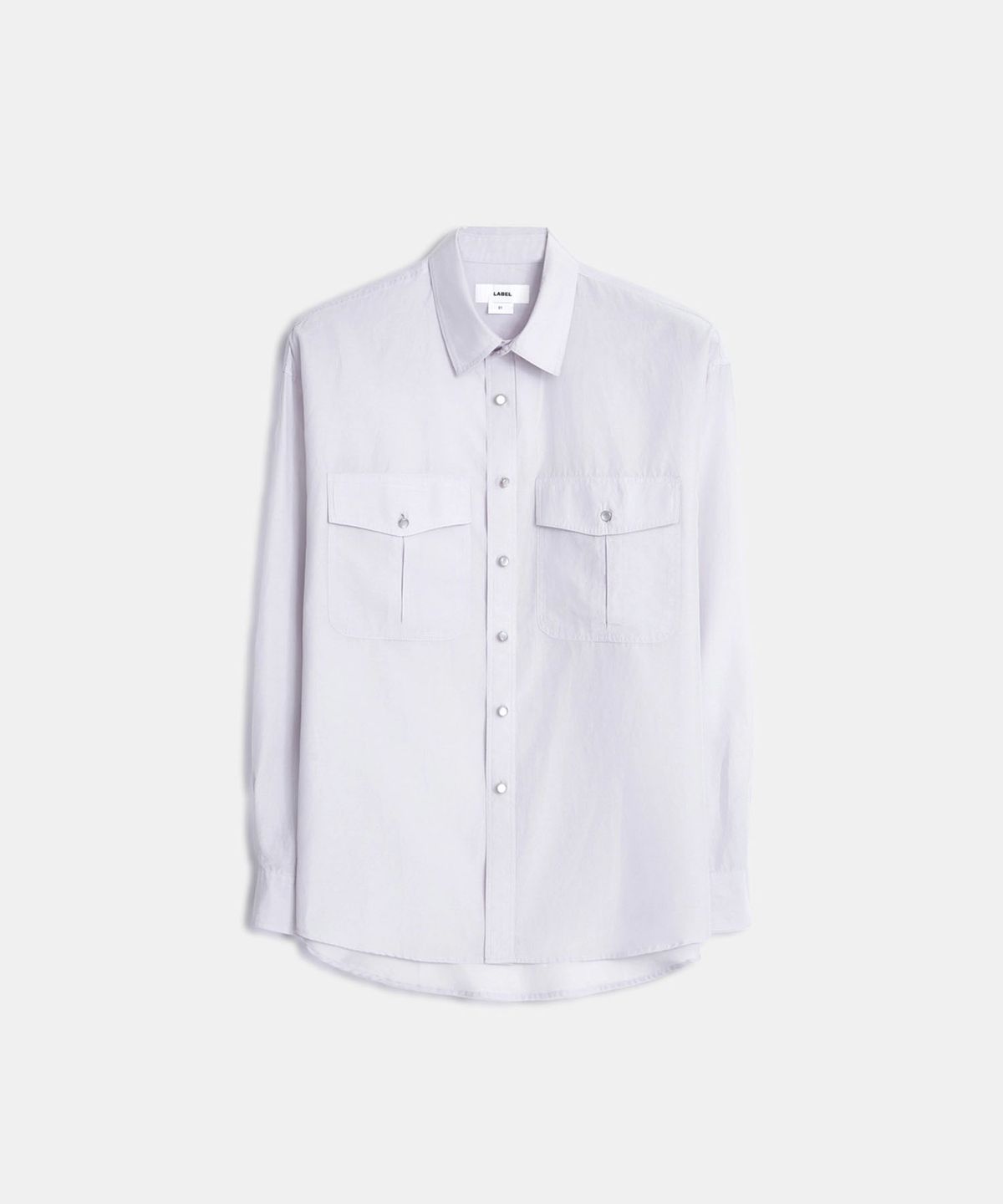 라벨아카이브(LABELARCHIVE) W Elian silk shirt lilac veil