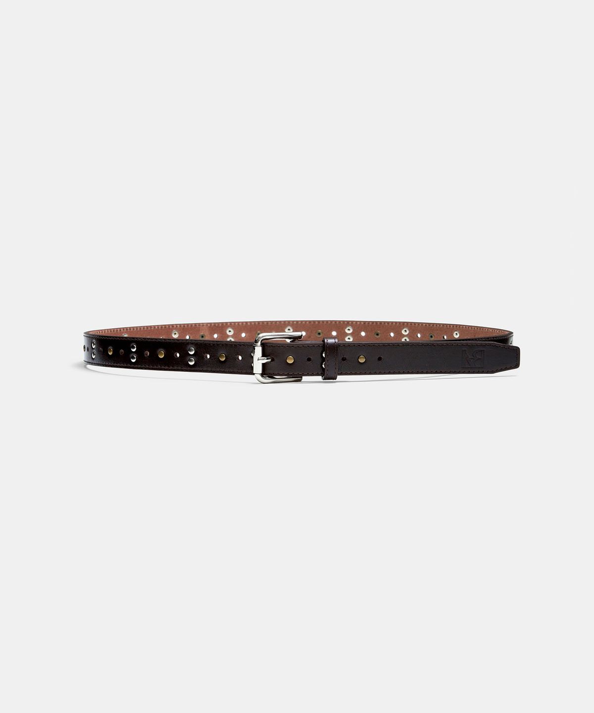 라벨아카이브(LABELARCHIVE) Maoz stud belt mahogany