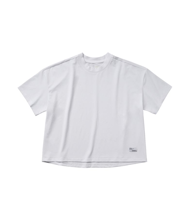 (W) 클라우디아 솔리드 크롭 티셔츠 (화이트)