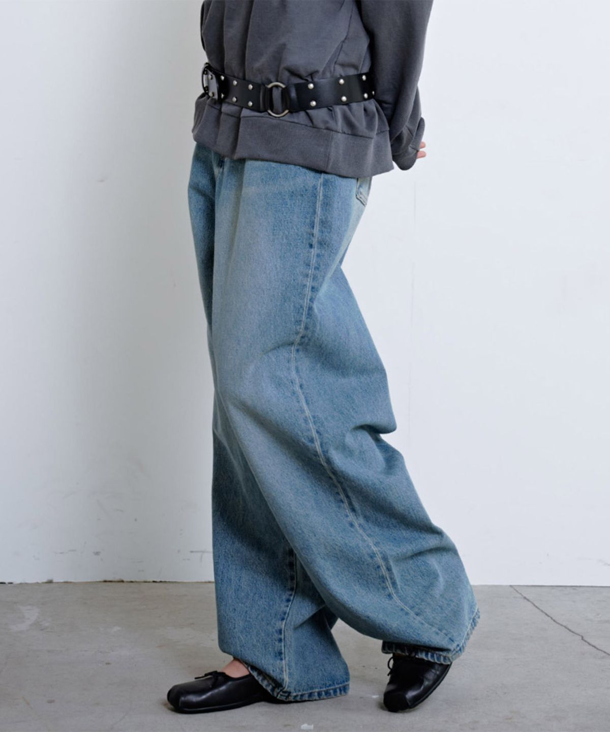 시시브(SISIVE) Wide Boy Denim Pants (Blue)