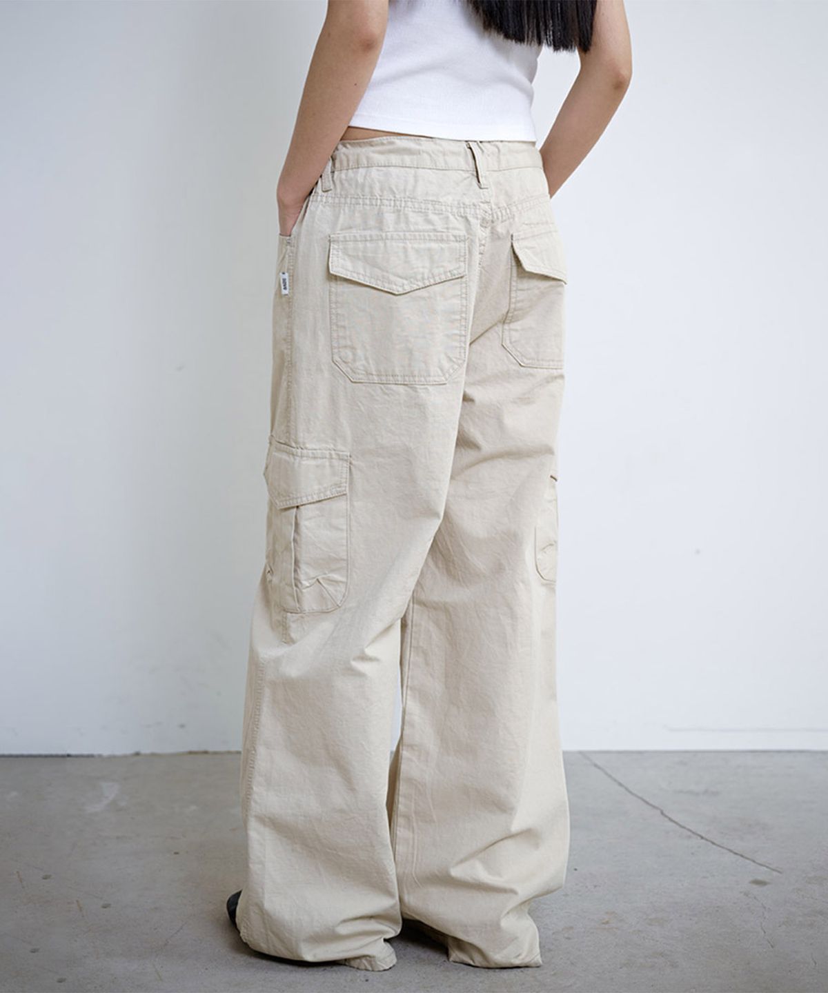 시시브(SISIVE) Washed Cargo Pants (Light Beige)