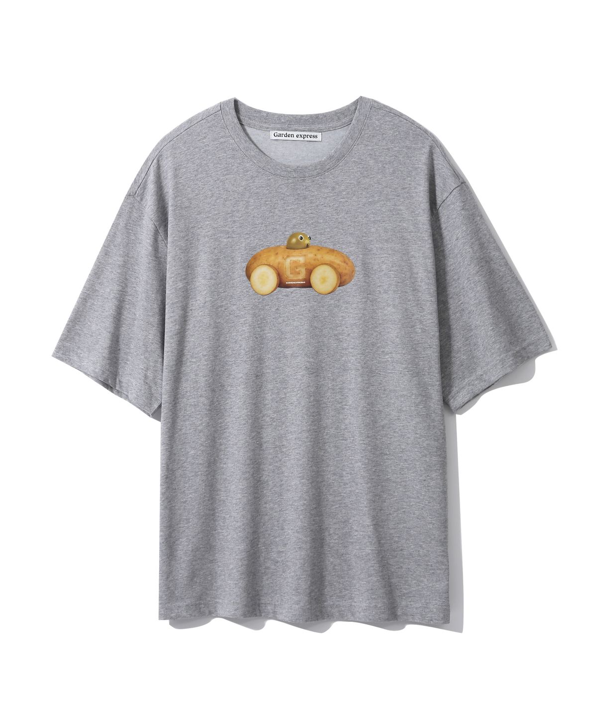 가든익스프레스(GARDEN EXPRESS) Potato Graphic T-Shirt (melange grey)