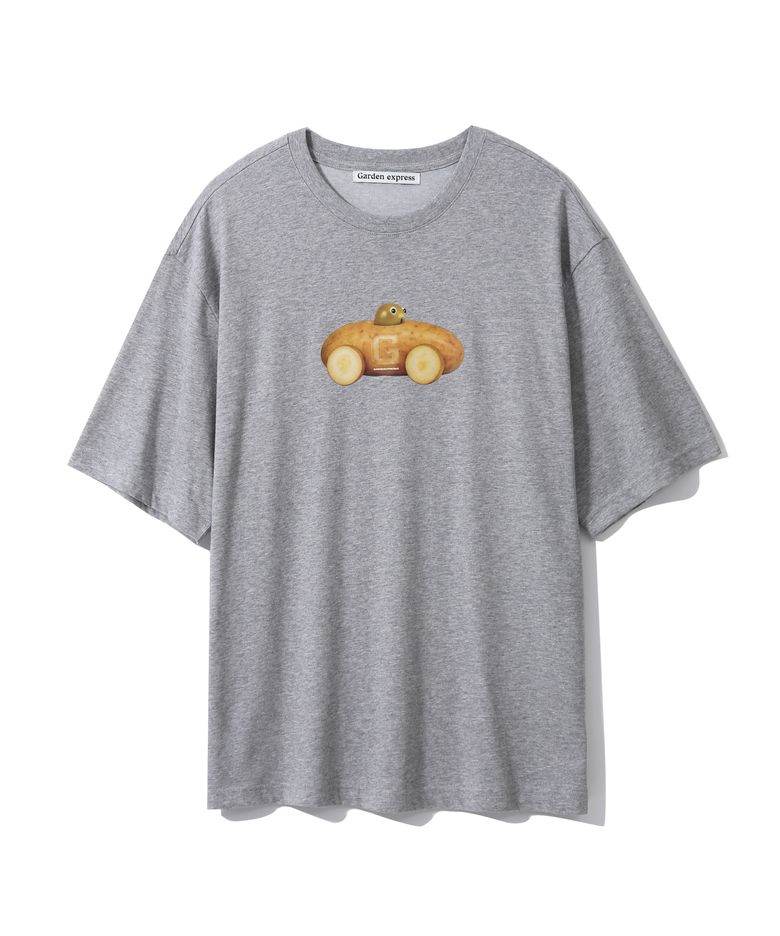 Potato Graphic T-Shirt (melange grey)