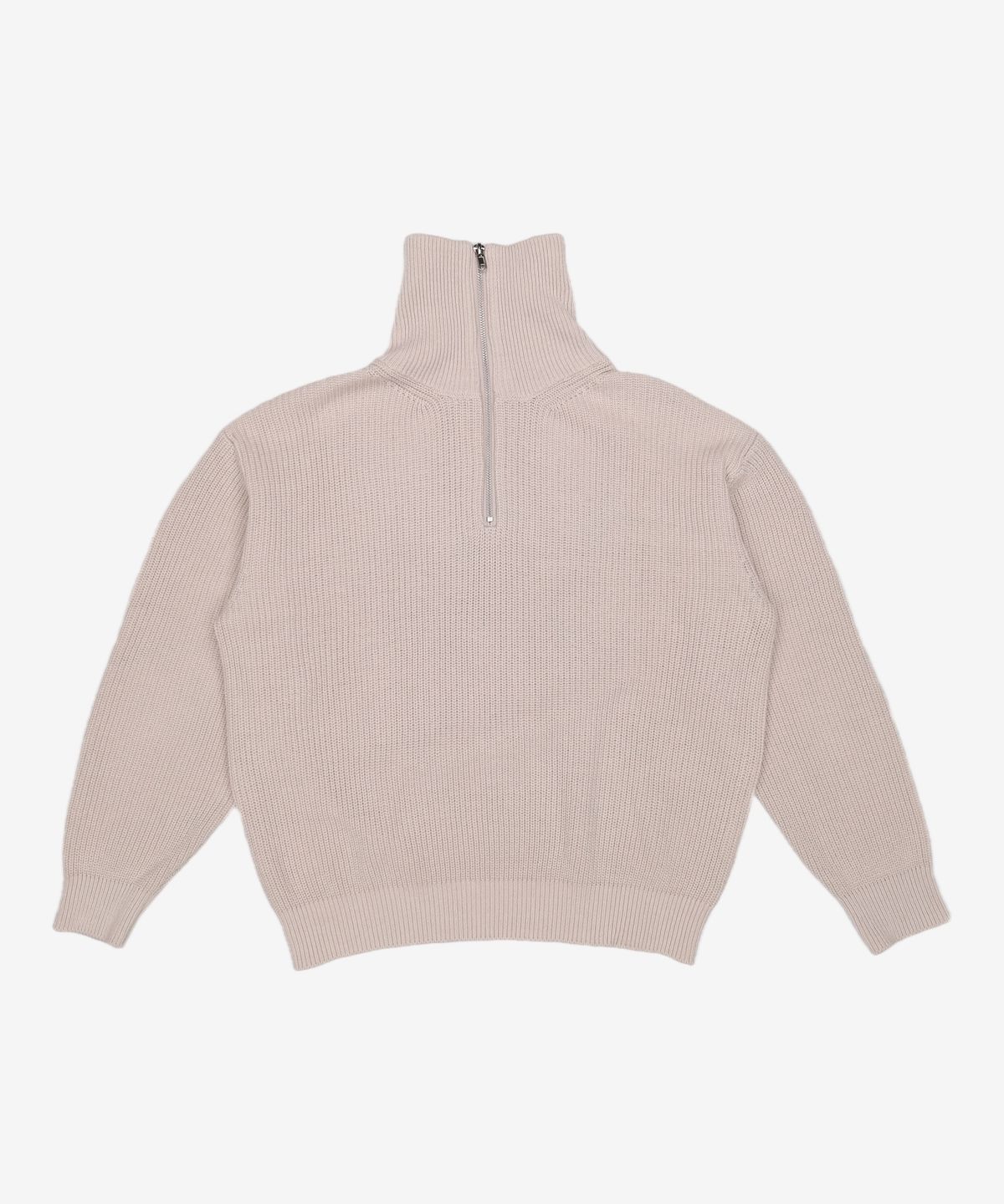 키뮤어(KIIMUIR) (22FW)(5 COLOR) 코튼 워셔블 하프 반집업 니트 M