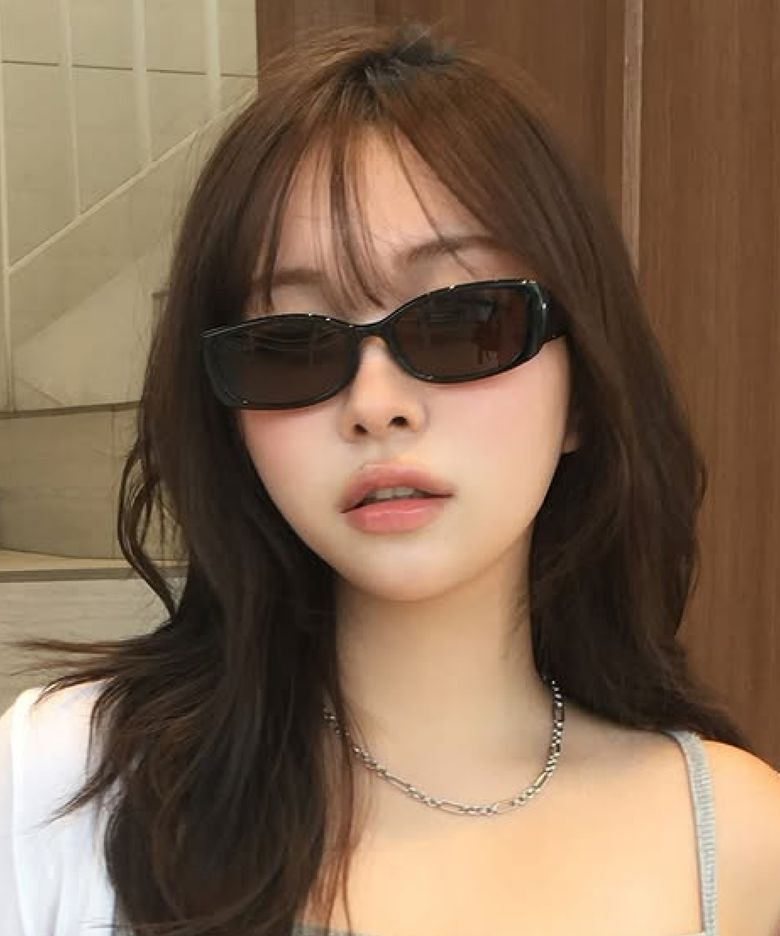선셋 무드 스퀘어 선글라스 브라운