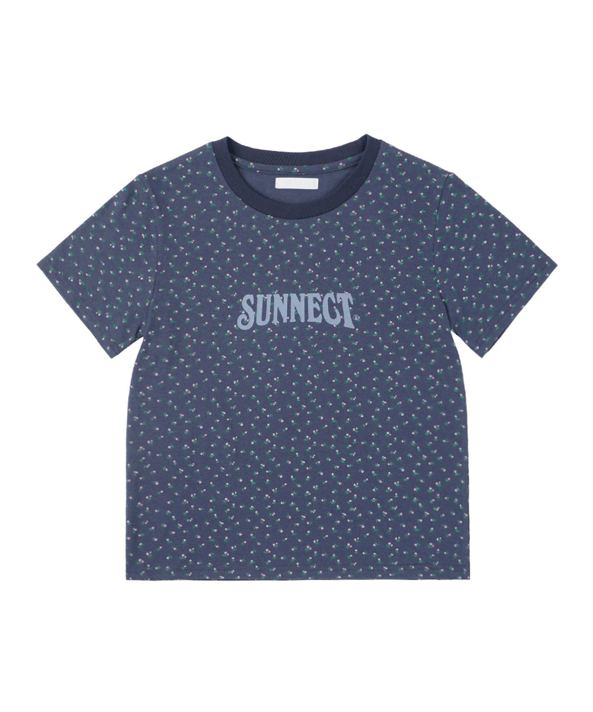 써넥트(SUNNECT) SNCT Floral Tee - Navy