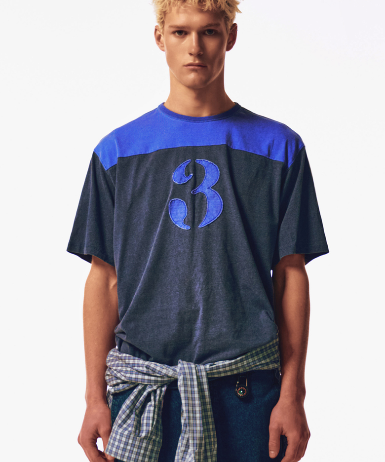 Applique Number T-Shirt (blue)