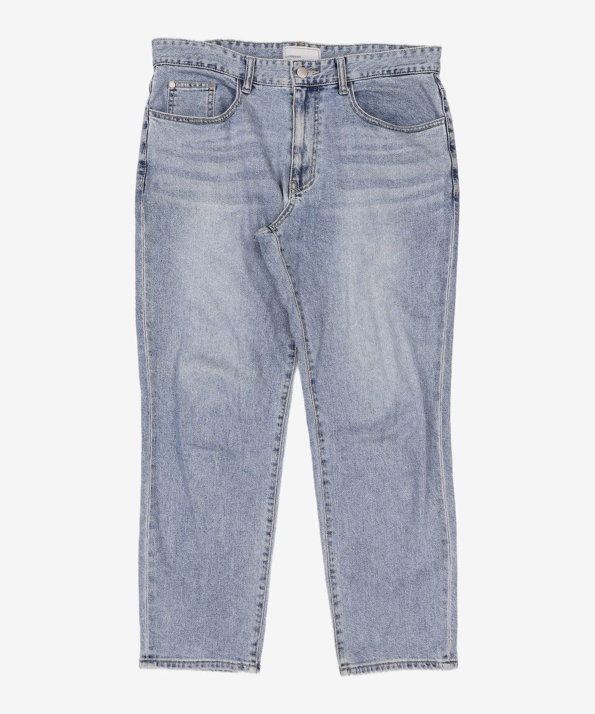 가먼트레이블(GARMENT LABLE) [피스워커x가먼트레이블]Garment Worker Tapered Crop Jeans / Tapered (Greyish Blue) 105