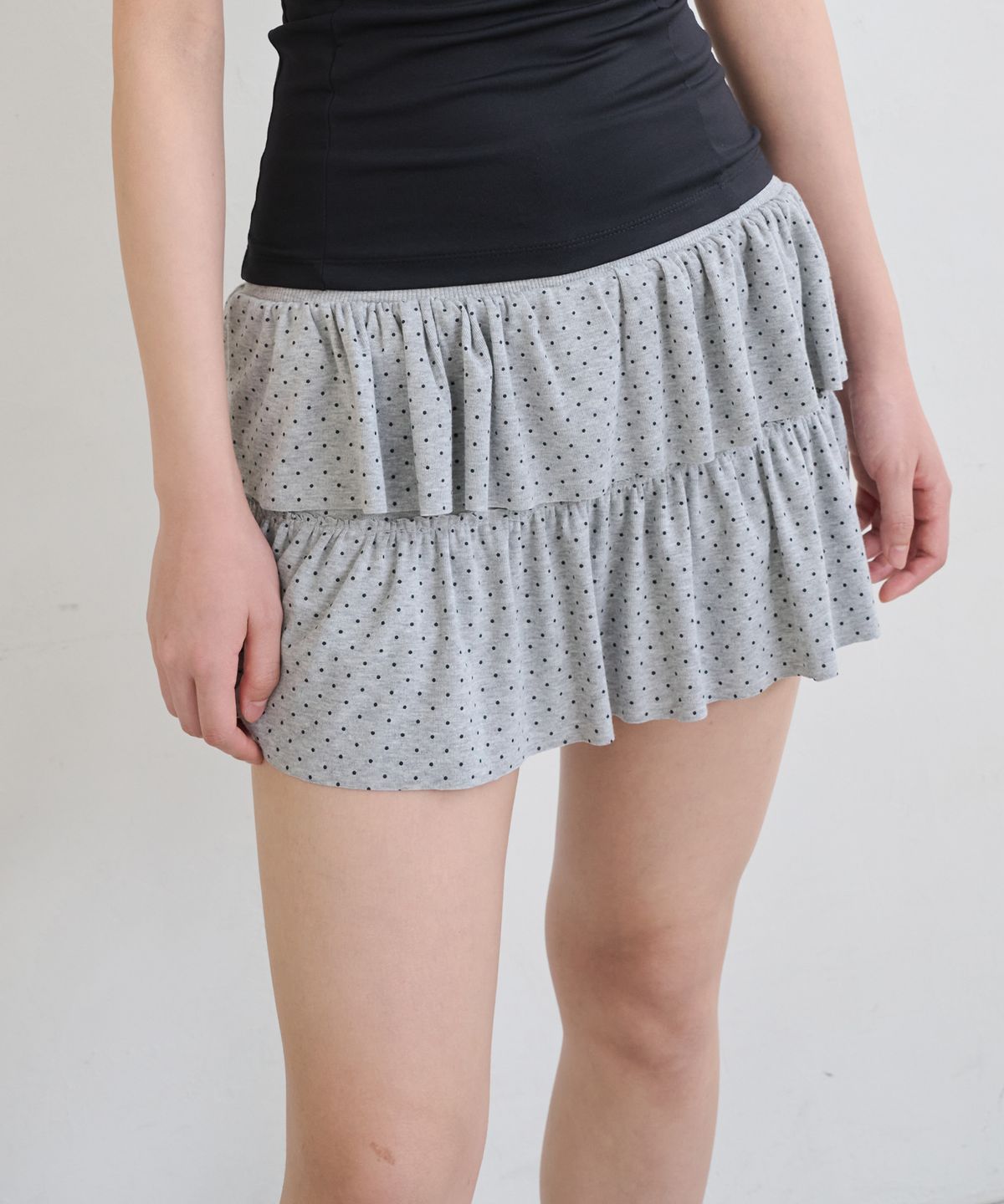 디어스토커(DEARSTALKER) DEW DOT CANCAN INNER PANTS MINI SKIRT - 2 COLOR