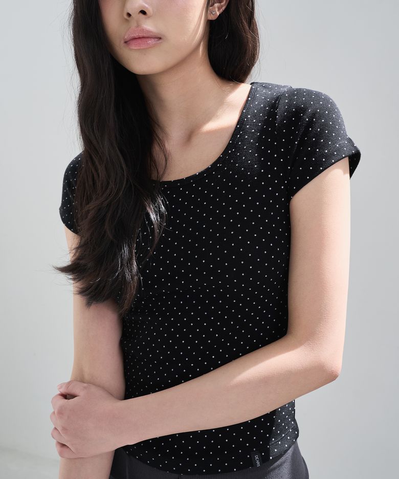 D. BASIC DOT BABY ROUND-NECK TEE - 3 COLOR
