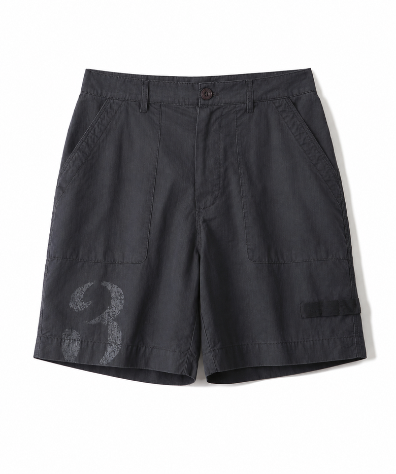 Washed Field Shorts (charcoal)