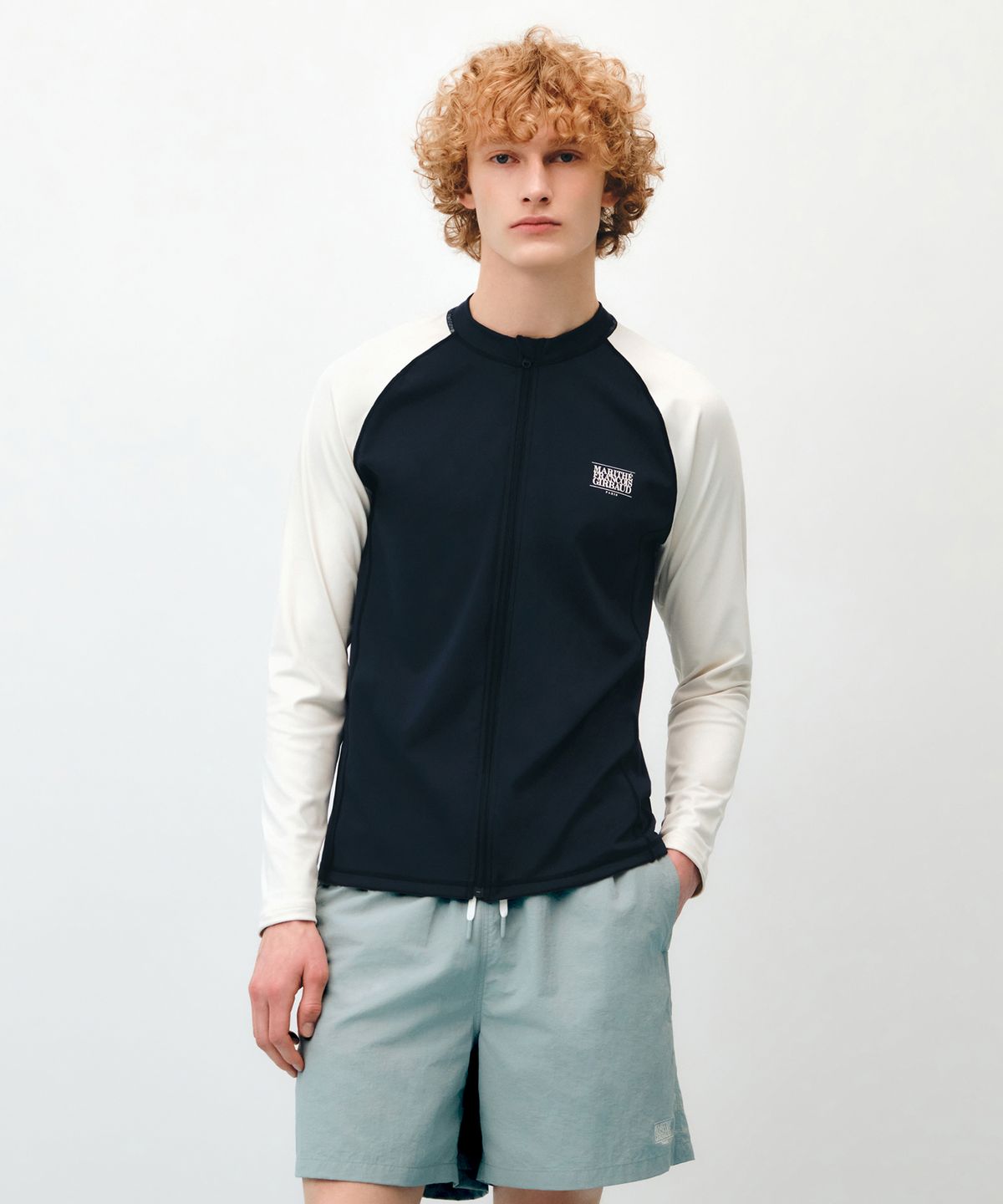 마리떼 스포츠(MARITHÉ SPORT) MARITHE SPORT M ZIP-UP RASHGUARD navy