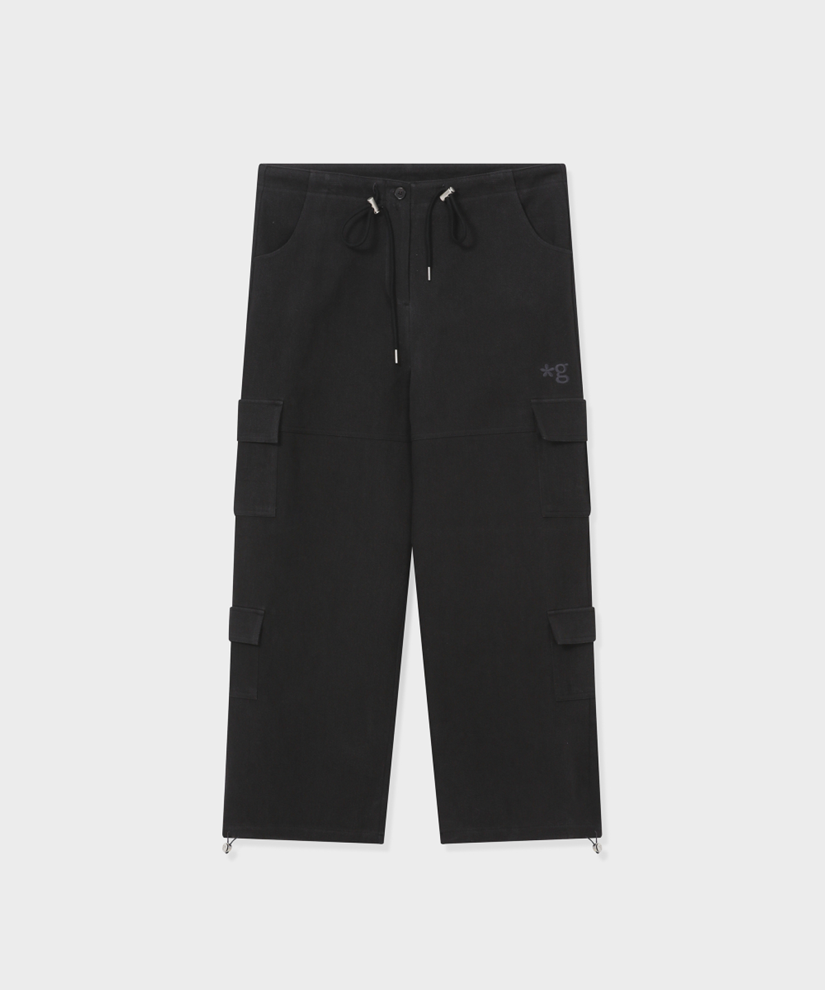 글런든(GRUNDEN) DOUBLE POCKET CARGO PANTS (BLACK-BROWN)