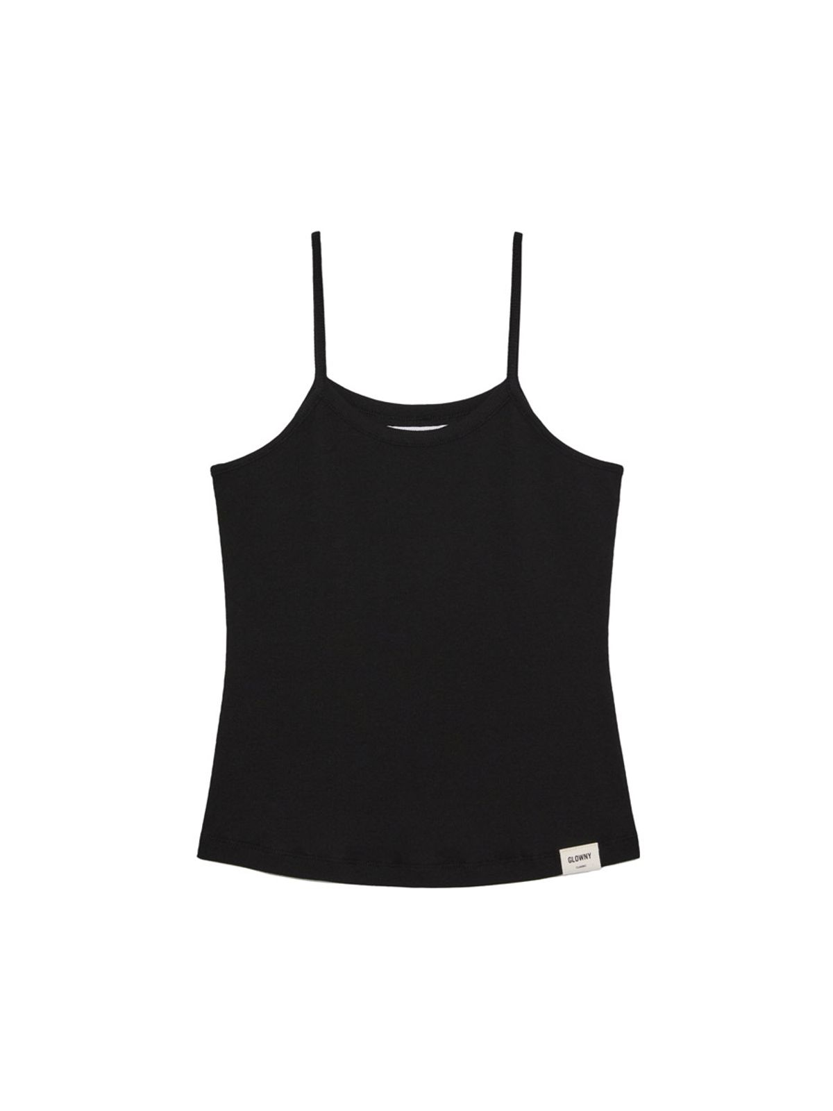 글로니(GLOWNY) G FINE RIB CAMISOLE (BLACK)