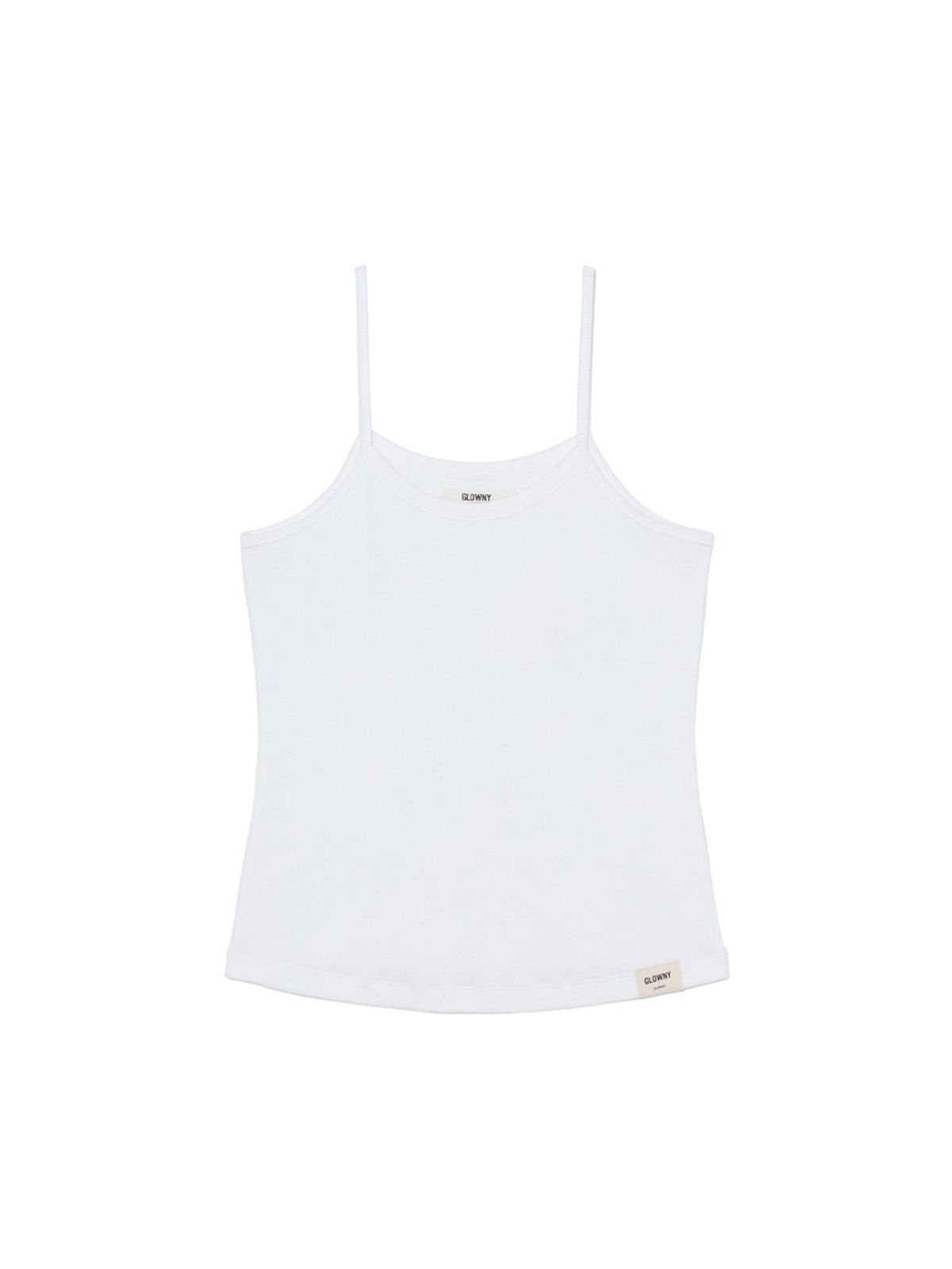글로니(GLOWNY) G FINE RIB CAMISOLE (WHITE)