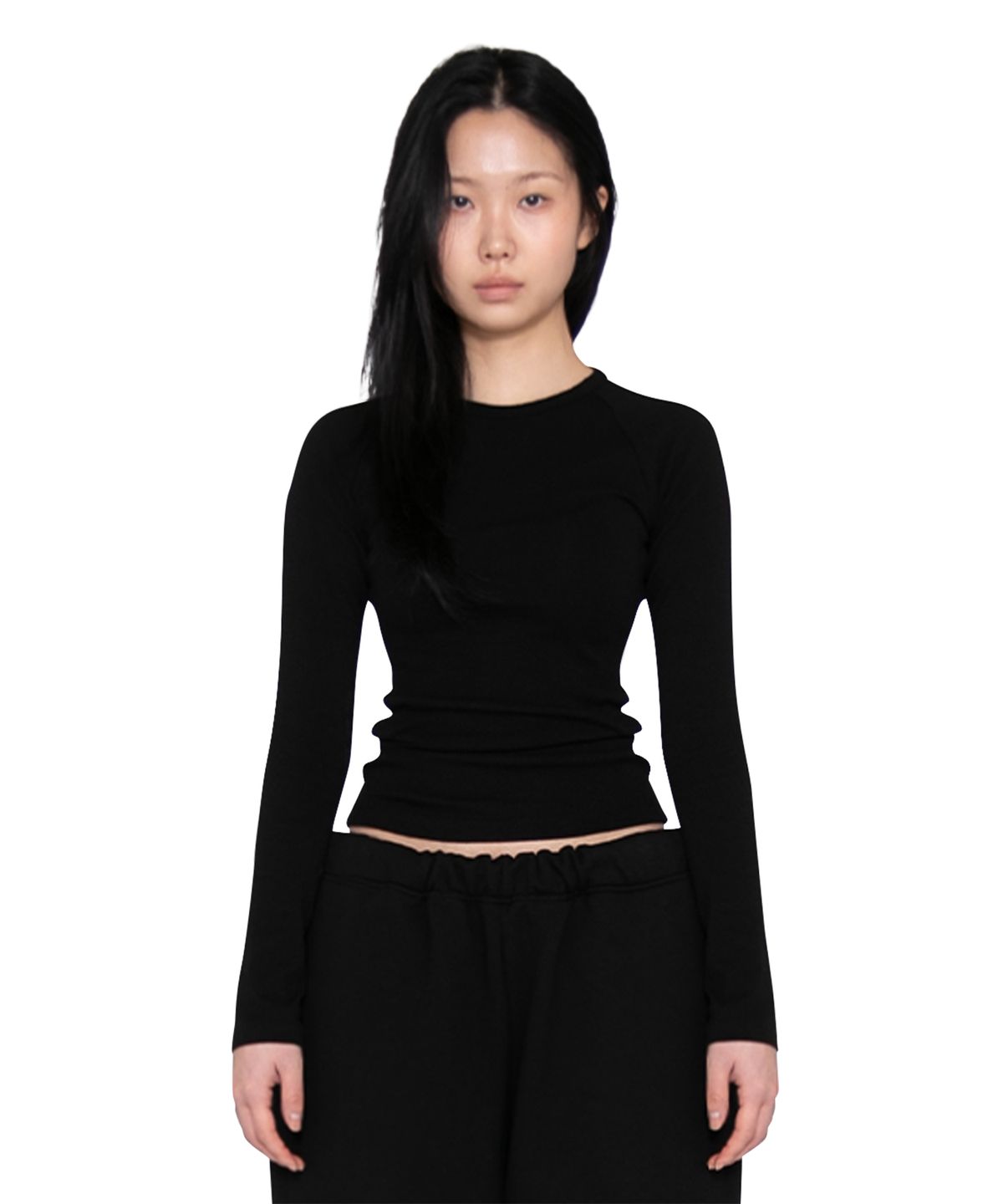 더트(DURT) DAILY RAGLAN TEE (BLACK)