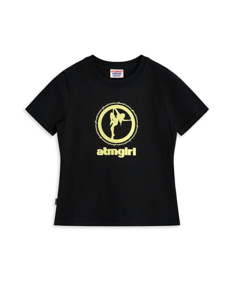W ATM GIRLS TEE BLACK