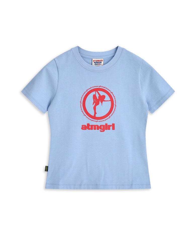 W ATM GIRLS TEE SKY BLUE