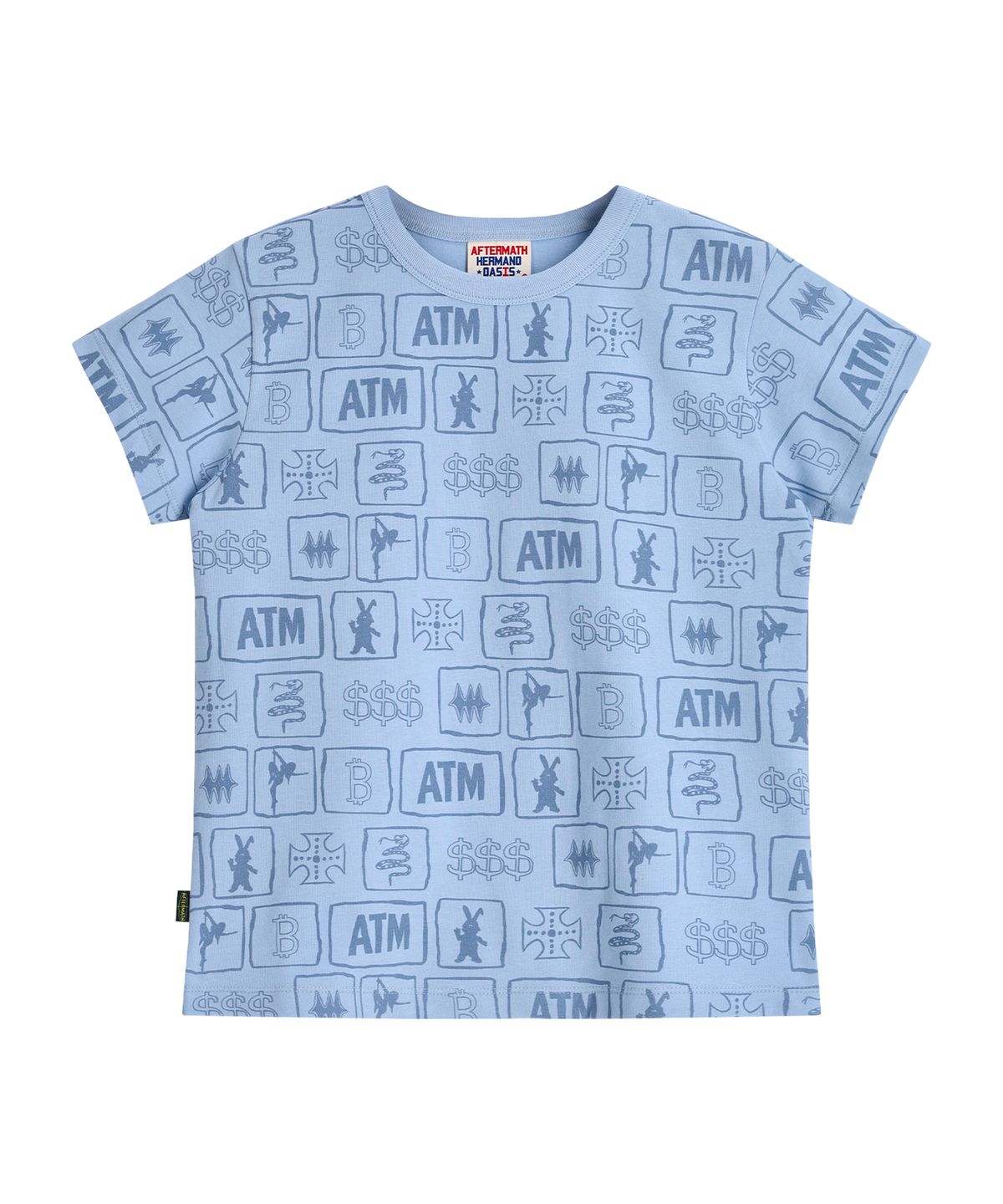 애프터매스(AFTERMATH) ATM W FULL PRINT TEE SKY BLUE