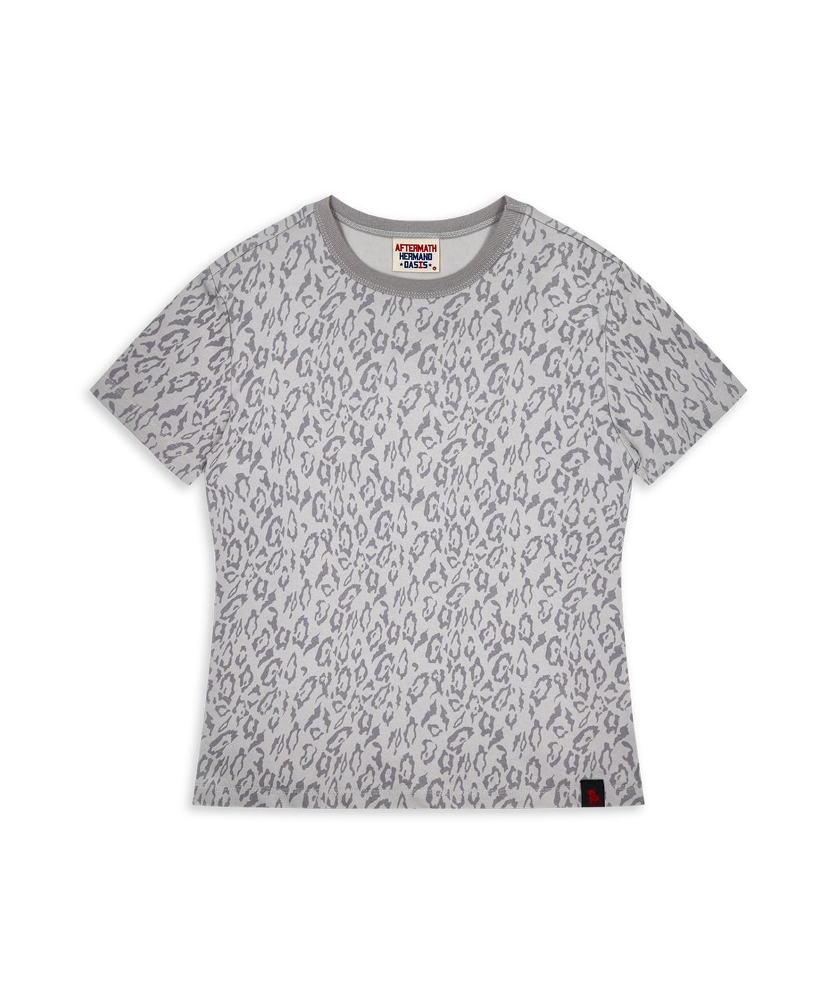 애프터매스(AFTERMATH) ATM W LEOPARD TEE GREY