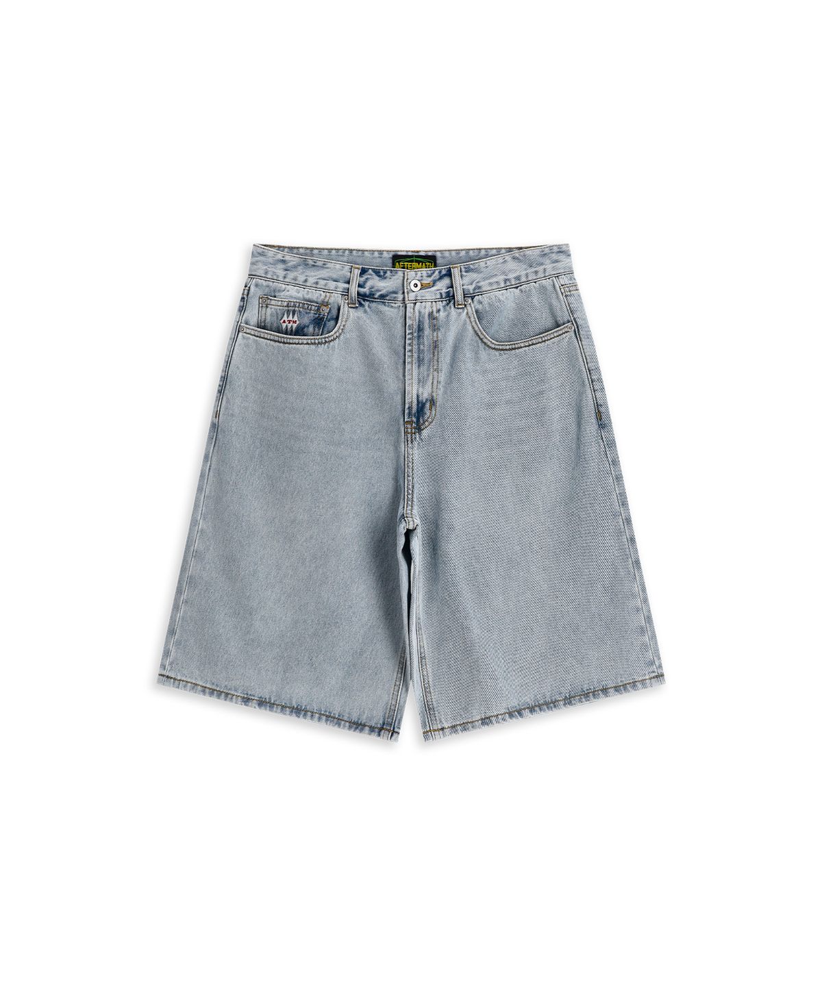 애프터매스(AFTERMATH) DENIM SHORTS LIGHT INDIGO