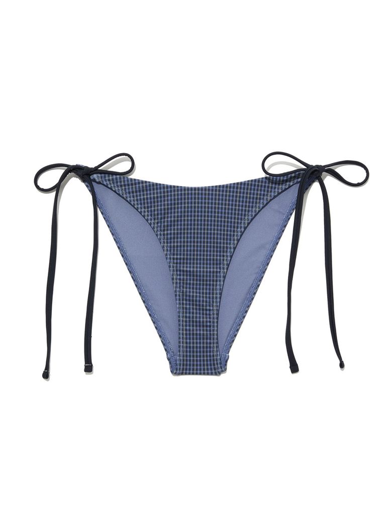 G GINGHAM BIKINI BOTTOM (BLUE)