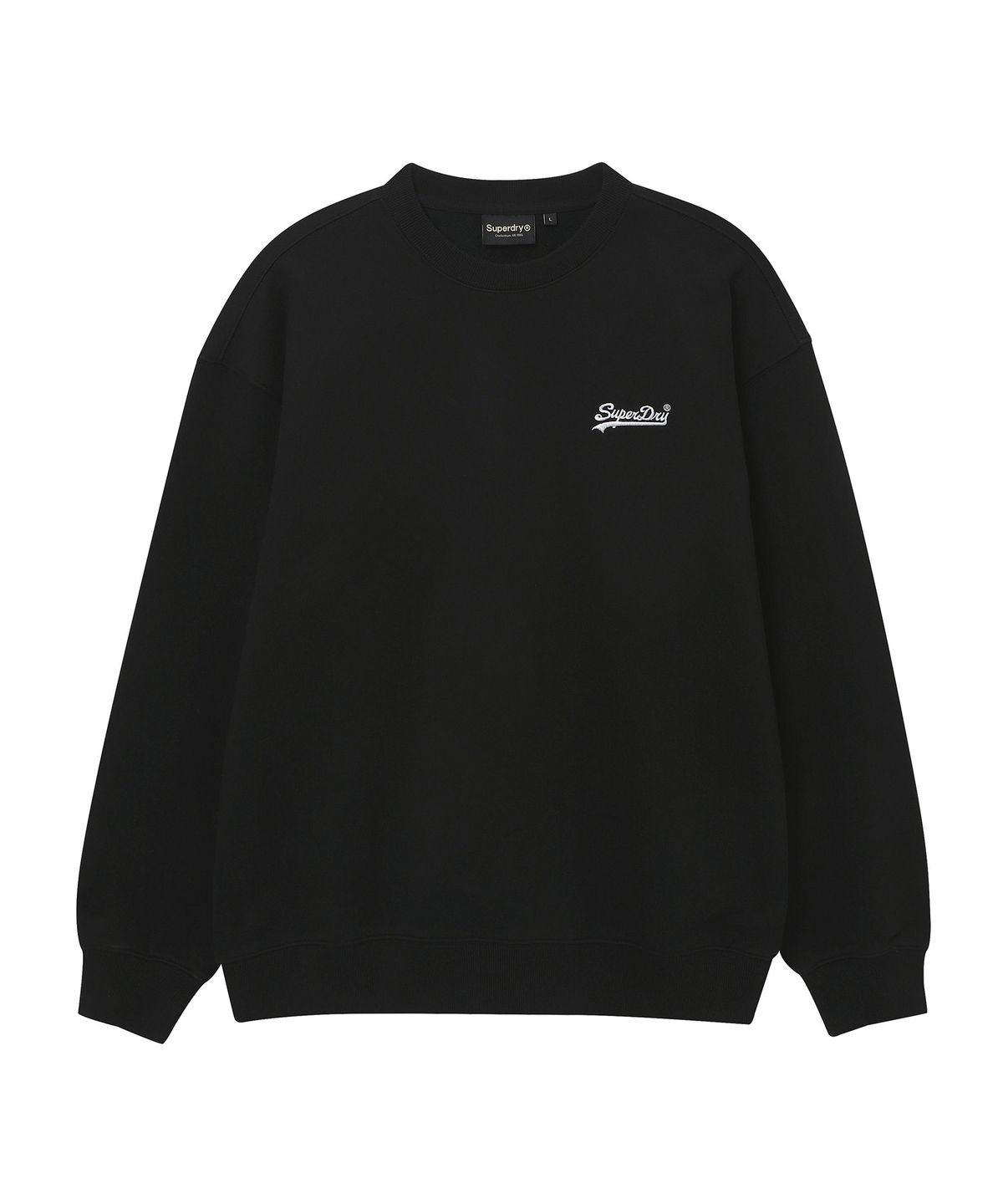 슈퍼드라이(SUPERDRY) 베이직 크루넥 블랙 SDUMRDQ03BLK