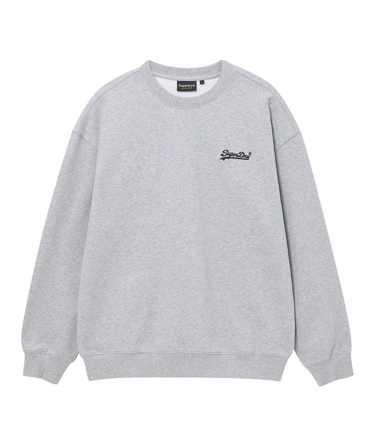 슈퍼드라이(SUPERDRY) 베이직 크루넥 라이트멜란지그레이 SDUMRDQ03LMG