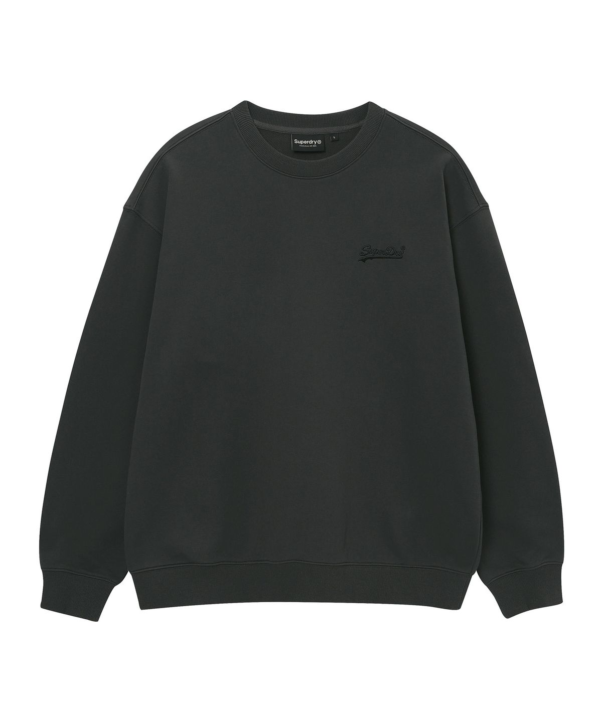 슈퍼드라이(SUPERDRY) 베이직 크루넥 차콜 SDUMRDQ03CHL