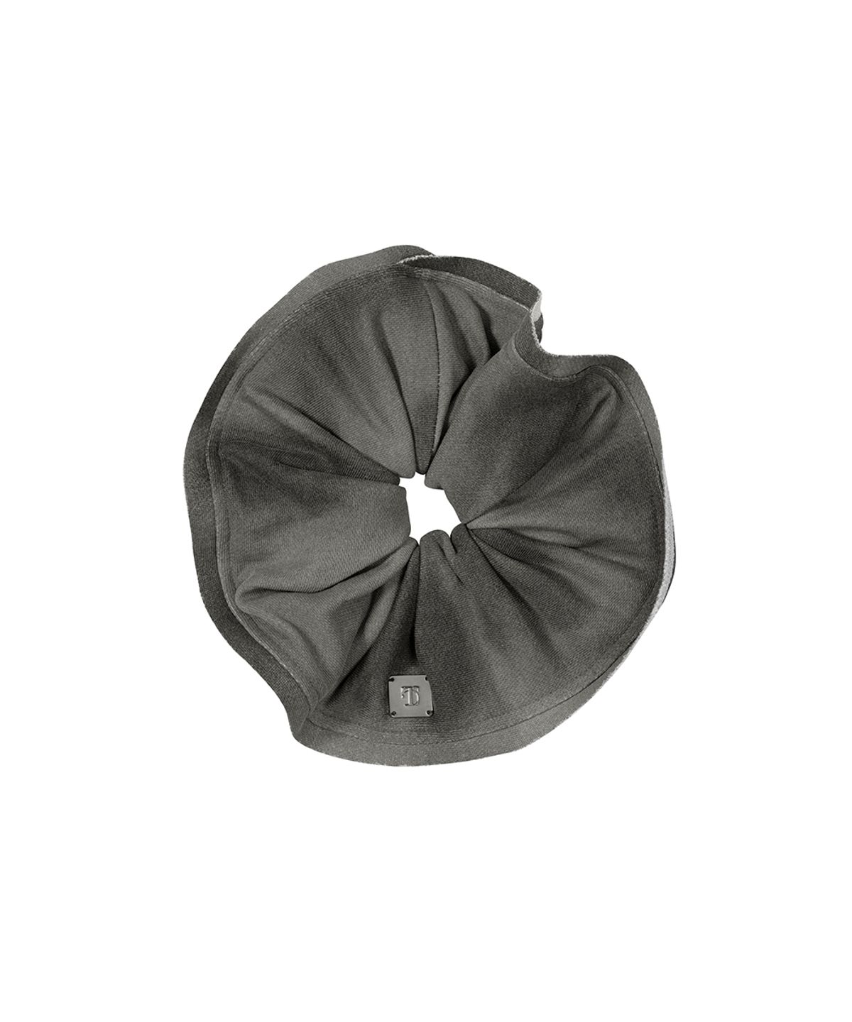 트리밍버드(TREEMINGBIRD) Maxi Frayed Scrunchie [ Charcoal ]