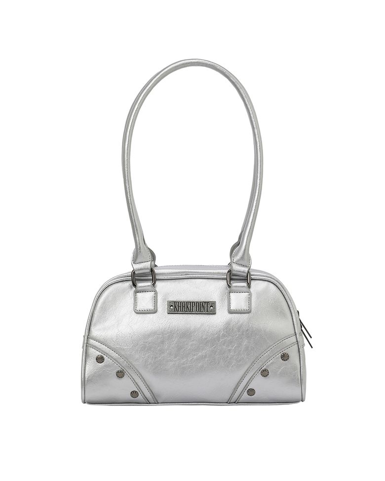Stud Boston Bag (silver)
