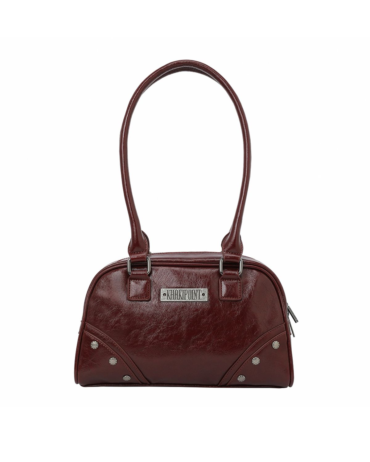 카키포인트(KHAKIPOINT) Stud Boston Bag (red)