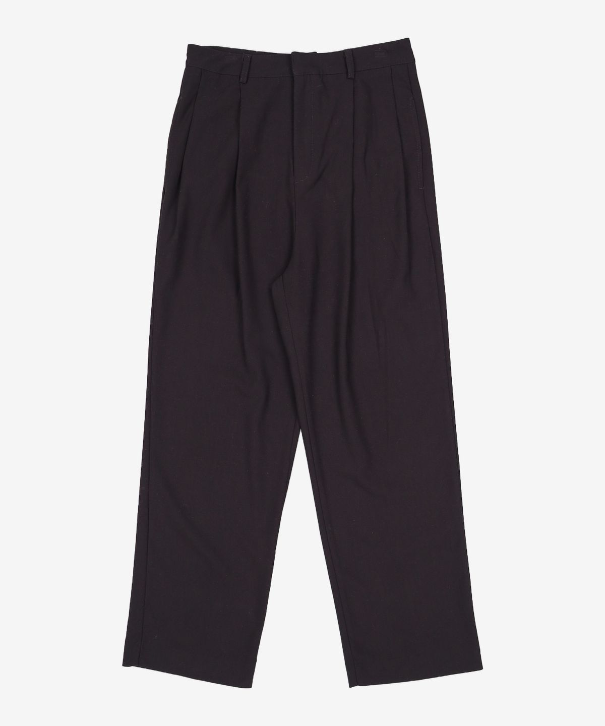 토피(TOFFEE) WOOL 투턱 와이드 슬랙스 (BLACK) S