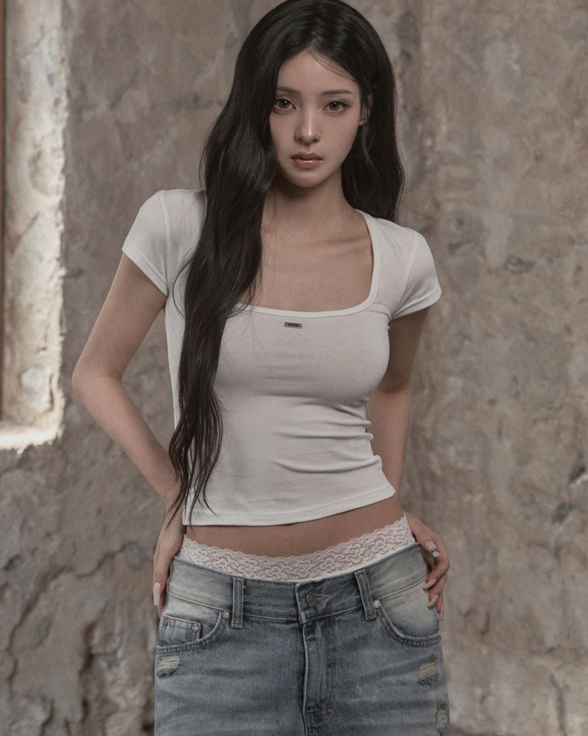 카키포인트(KHAKIPOINT) Muted Curve Top (white)