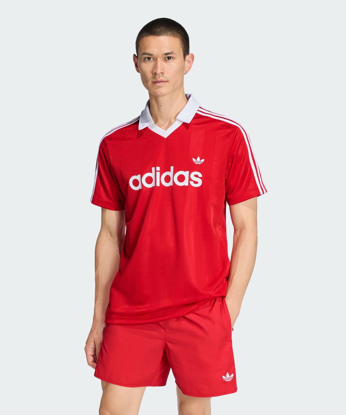아디다스(ADIDAS) 아카이브 칼라 엔지니어드 져지 - 레드 / KE3583