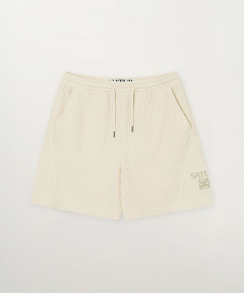 와플 밴딩 쇼츠 크림
