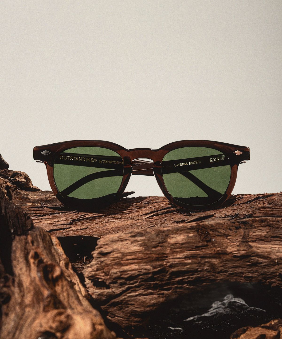 아웃스탠딩(OUTSTANDING) EXP-50S WELLINGTON SUNGLASSES_BEER