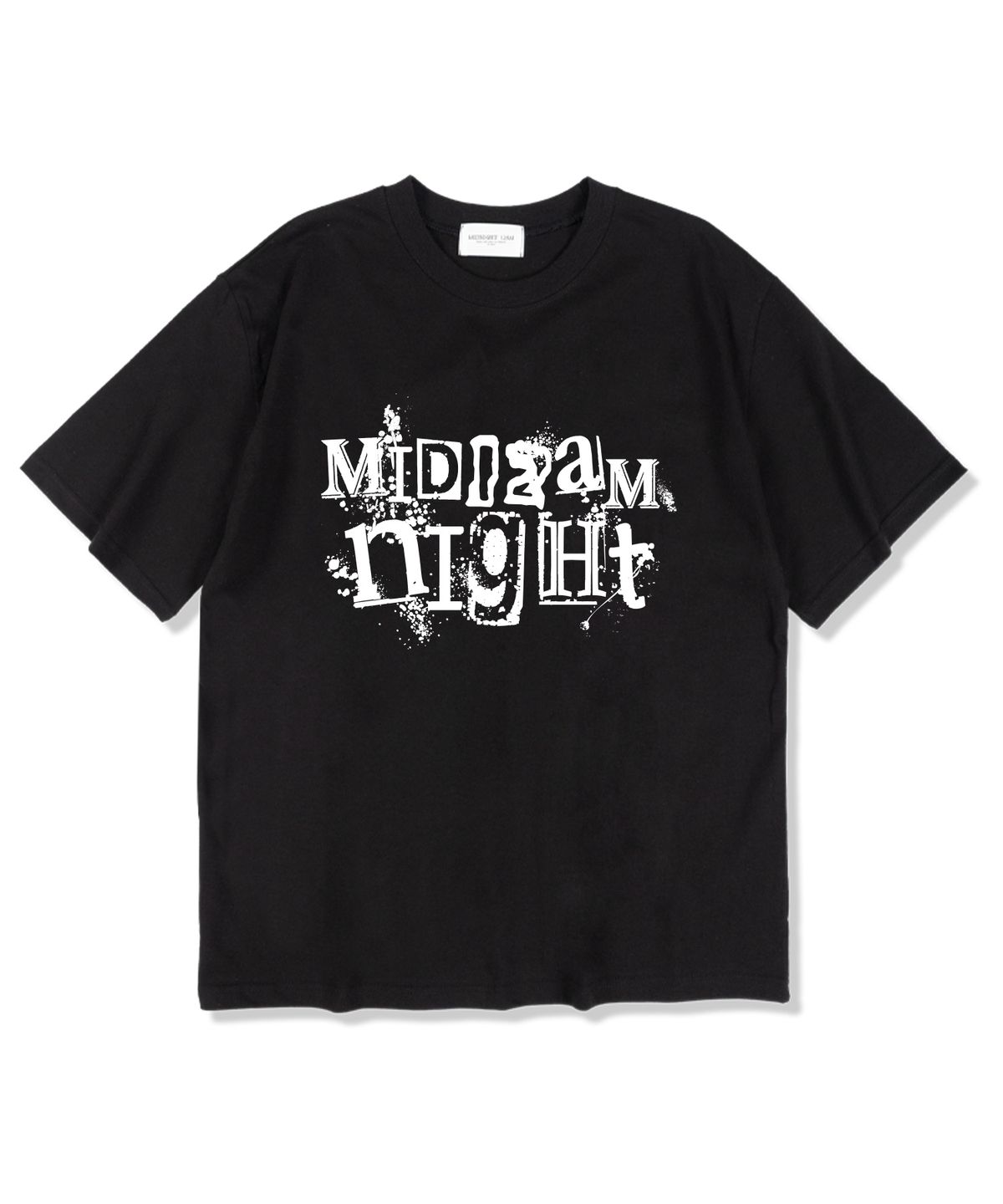미드나잇12에이엠(MIDNIGHT12AM) 수피레아 반팔 티셔츠 블랙