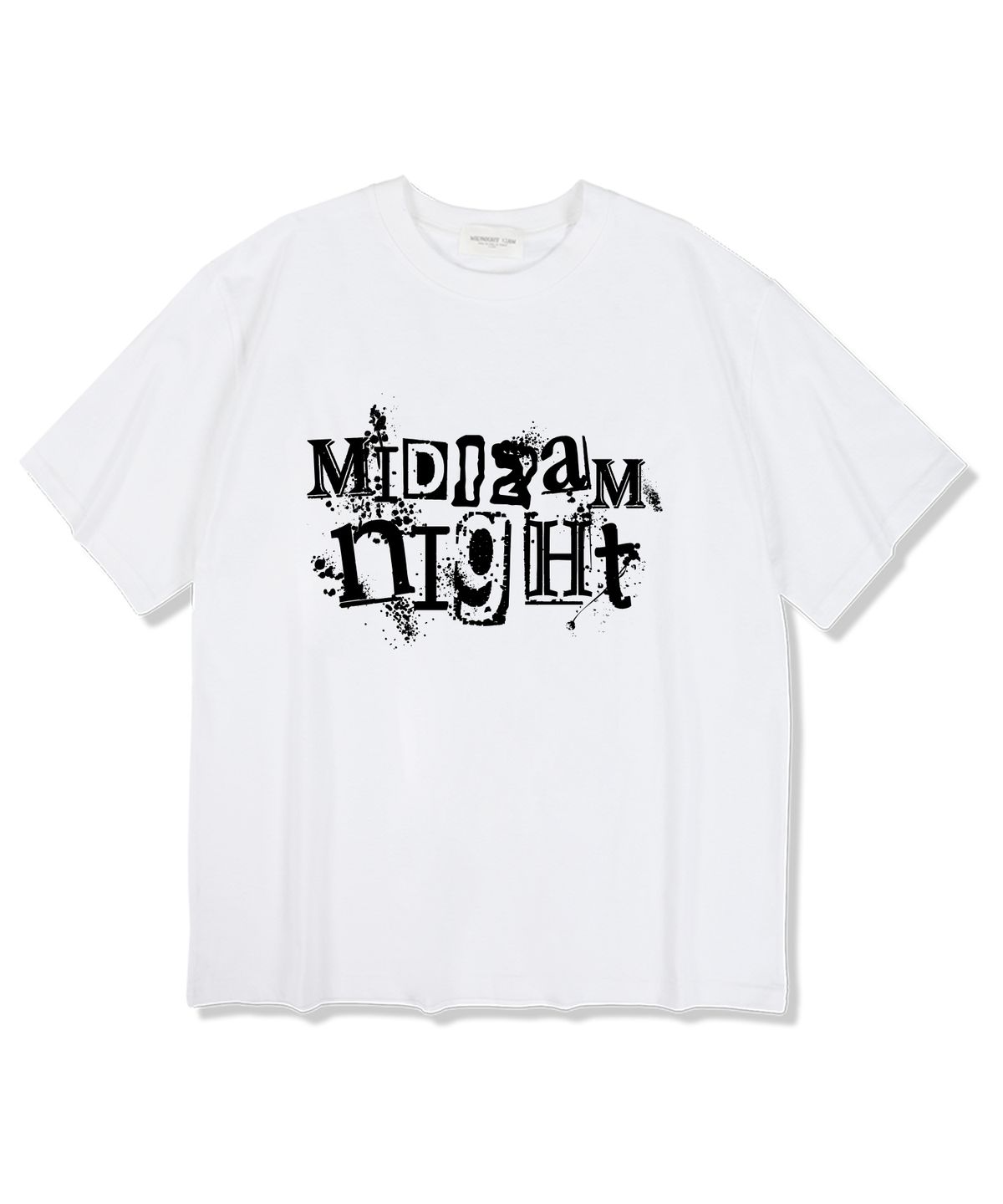 미드나잇12에이엠(MIDNIGHT12AM) 수피레아 반팔 티셔츠 화이트