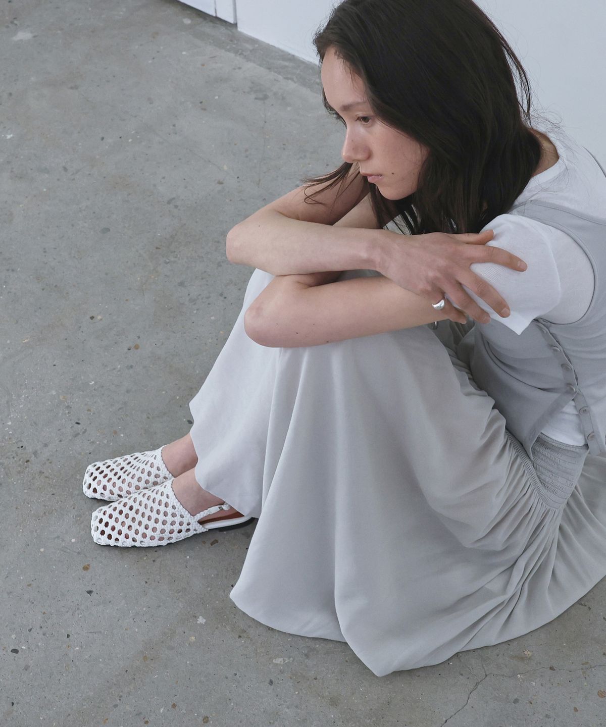 에퓨레(EPURE) MUAH Net Sandals (2color)