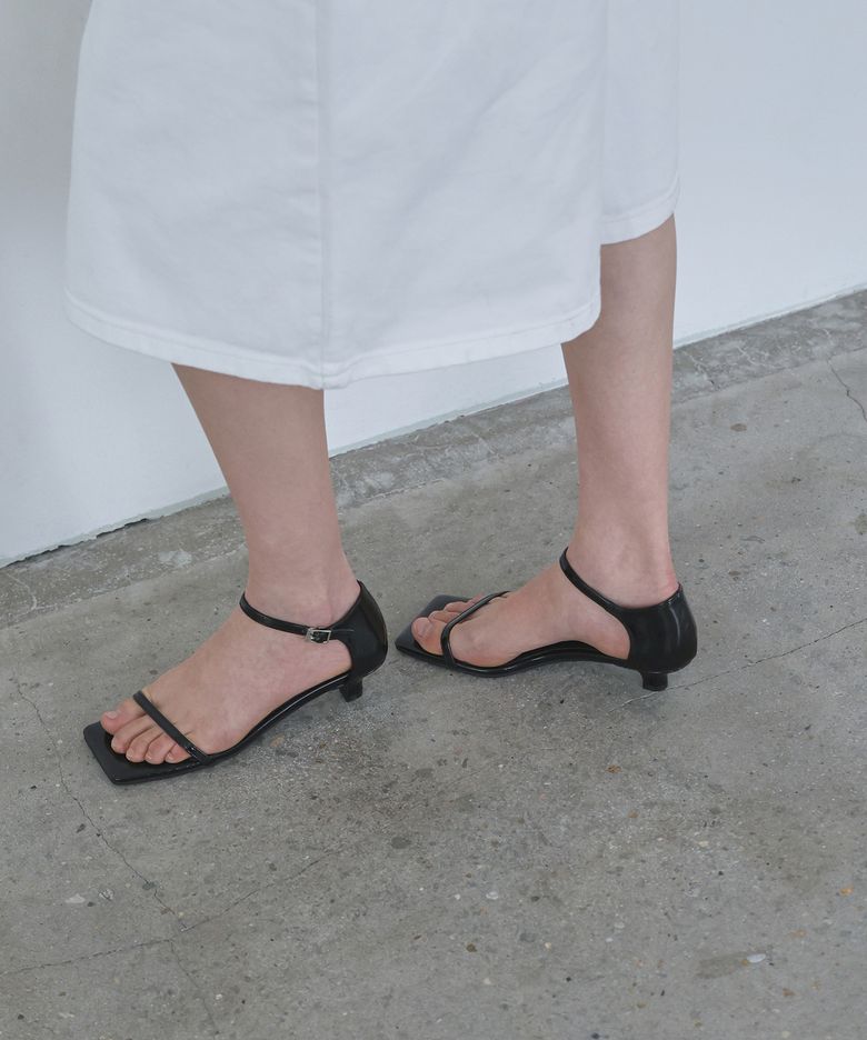 MUER Square Sandal Heels (4color)
