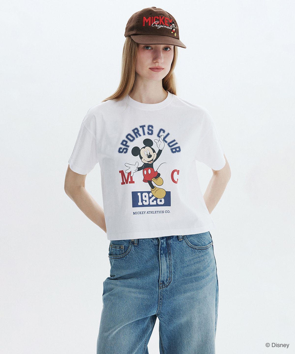 클로브(CLOVE) [26SM clove] Mickey_Short T-Shirt (White)