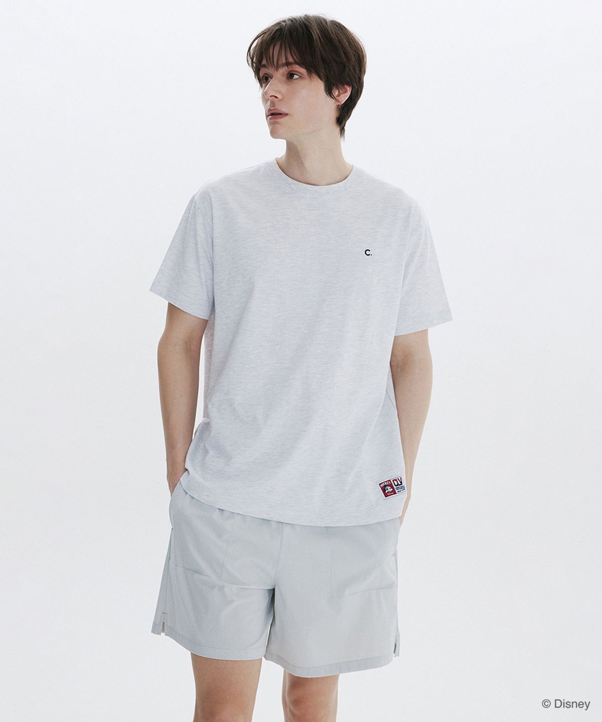 클로브(CLOVE) [26SM clove] Mickey_Athletic T-Shirt (Light Grey)