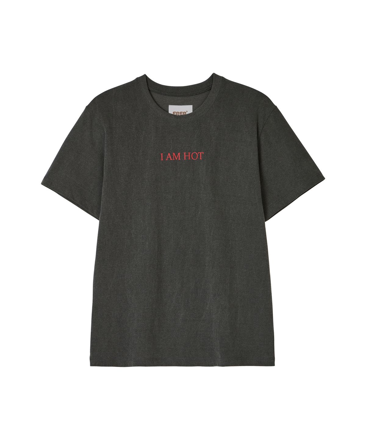 에르에르(ERER) I Am Hot Vintage T-Shirt Black