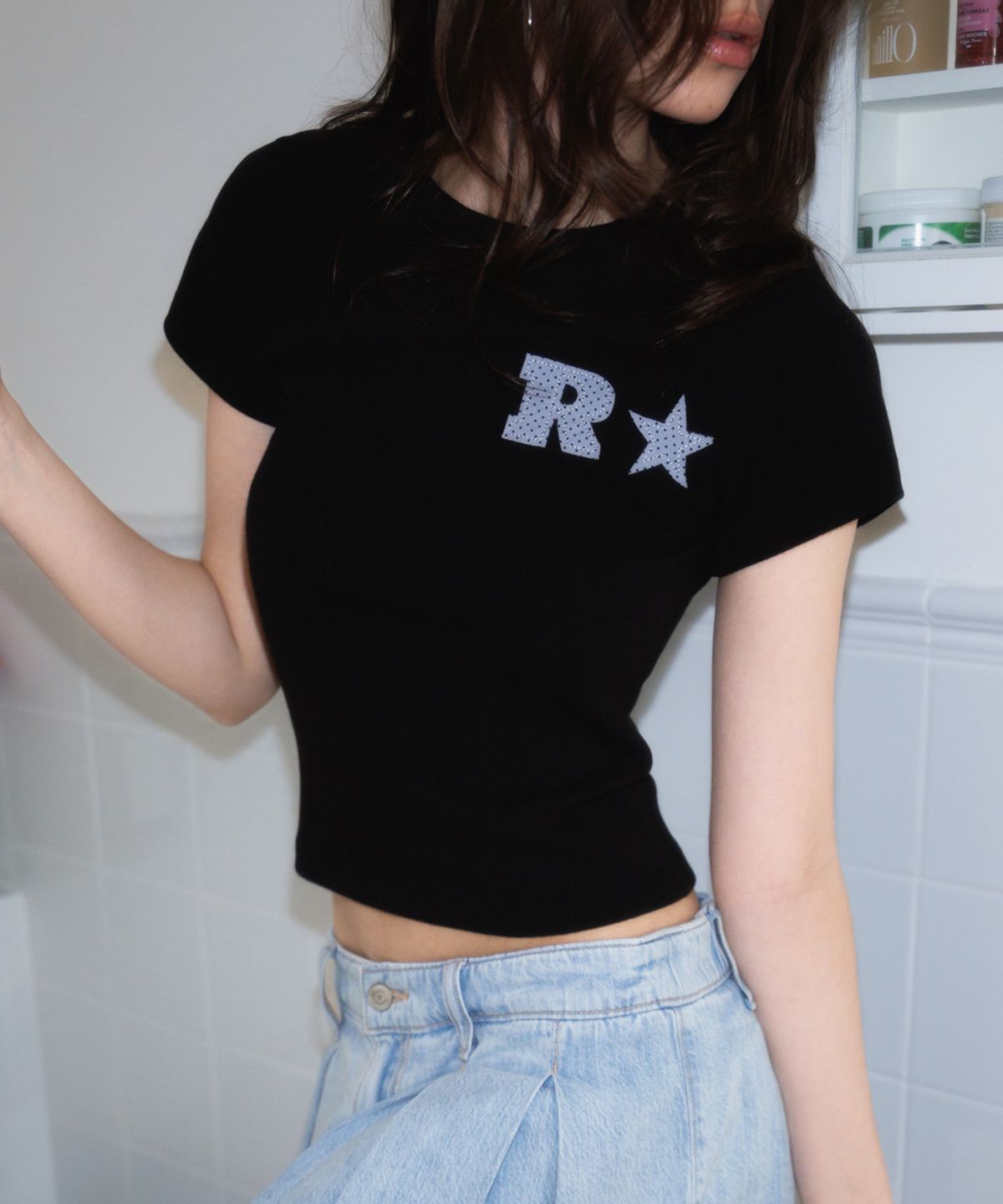 로제프란츠(ROSEFRANTZ) R Star Logo T-shirt [Black]