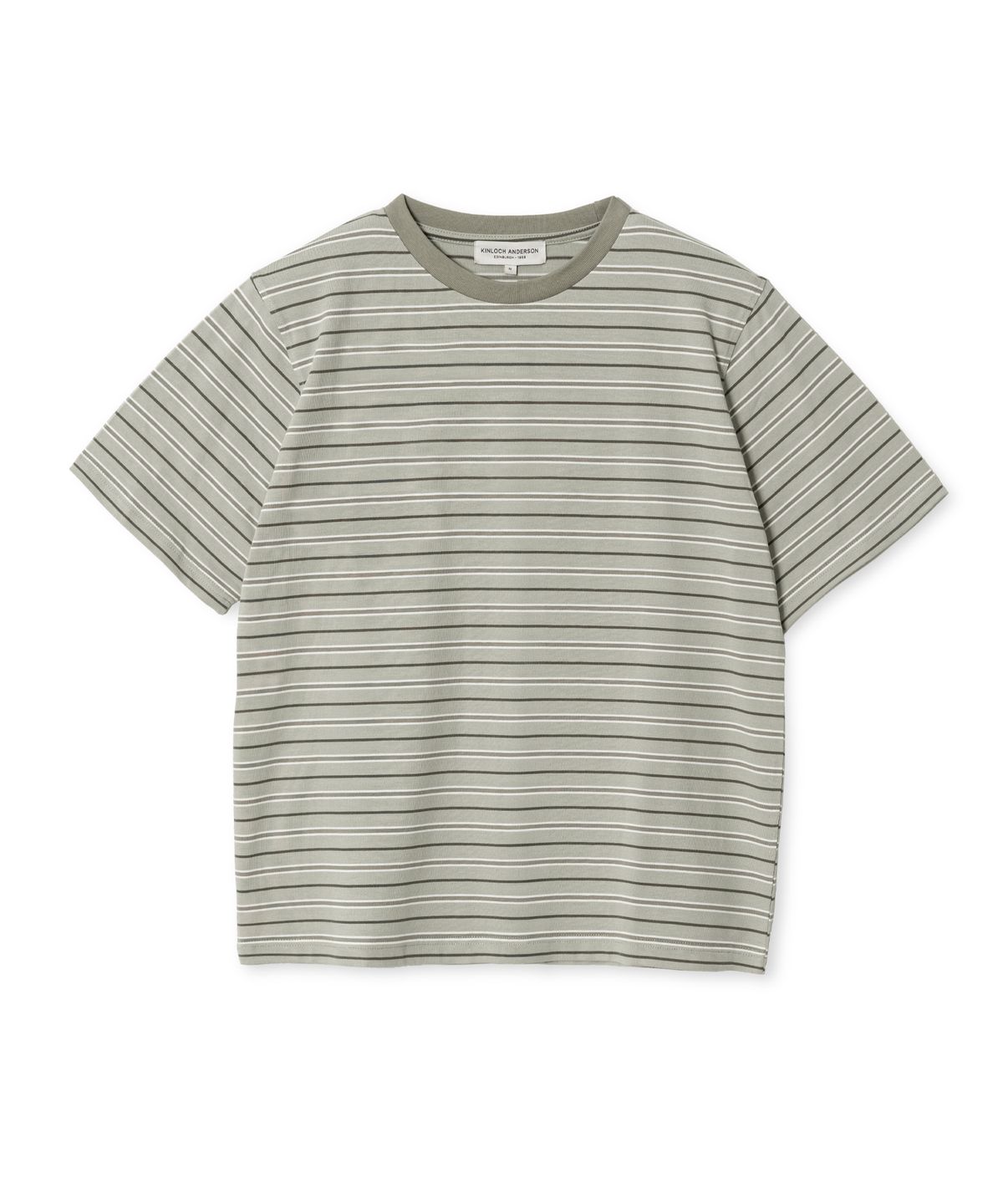 에든버러클럽(EDINBURGH CLUB) DAILY STRIPED T-SHIRT (BEIGE)